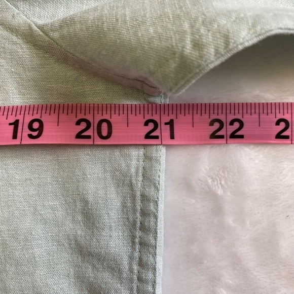 Original Penguin Linen Blend Woven Button-Down, Surf Spray/Light Green Small NWT - Picture 11 of 16